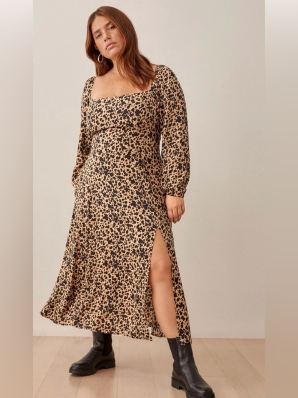 Reformation Rinna Dress in Cheetah
